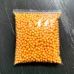 Пенопластовые шарики оранжевые 5-7 мм для слайма в упаковке 10 гр с фото и видео