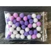 Помпончики Фиолетовый микс 15 мм для слайма в упаковке 6 гр с фото