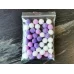 Помпончики Фиолетовый микс 15 мм для слайма в упаковке 6 гр с фото