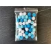 Помпончики Голубой микс 15 мм для слайма в упаковке 6 гр с фото