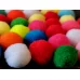 Помпончики Разноцветные 15 мм для слайма в упаковке 6 гр с фото