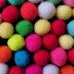 Помпончики Разноцветные 15 мм для слайма в упаковке 6 гр с фото