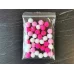 Помпончики Розовый микс 15 мм для слайма в упаковке 6 гр с фото