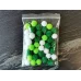 Помпончики Зеленый микс 15 мм для слайма в упаковке 6 гр с фото