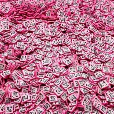 Посыпка Фимо Тост розовый для слайма в упаковке 10 гр