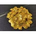 Посыпка ракушки золотые Макси для слайма ПВХ в упаковке 10 гр с фото