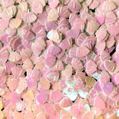 Посыпка ракушки светло-розовые Миди для слайма ПВХ в упаковке 10 гр с фото и видео