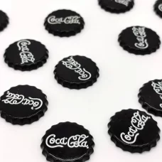 Шармы крышка Кока-Кола черная для слаймов