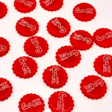 Шармы крышка Кока-Кола красная для слаймов