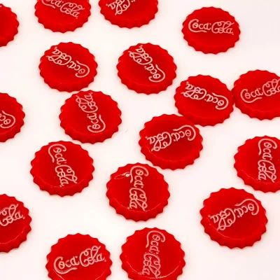 Шармы крышка Кока-Кола красная для слаймов с фото и видео