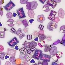 Шармы Микс набор фиолетовый для слаймов