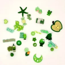 Шармы Микс набор зеленый для слаймов