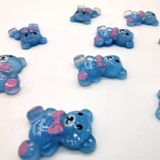 Шармик мишка Happy Bear голубой для слаймов