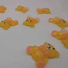 Шармик мишка Happy Bear желтый для слаймов