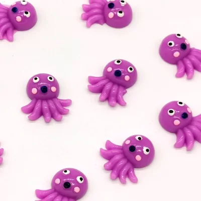 Шармы осьминожки фиолетовые для слаймов с фото и видео