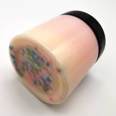  Слайм Кекс Глосси 150 мл двухцветный с добавкой в виде кондитерской посыпки от Марии DIY с фото и видео