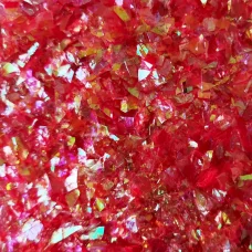 Слюда Красная для слайма битое стекло в упаковке 10 гр