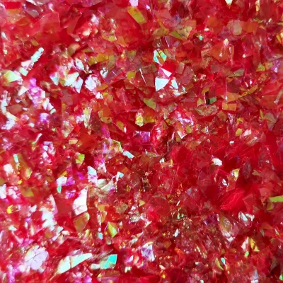 Слюда Красная для слайма битое стекло в упаковке 10 гр с фото