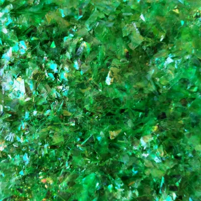 Слюда Зеленая для слайма битое стекло в упаковке 10 гр с фото