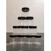 Баночка для слаймов прозрачная 150 мл с черной крышкой фото