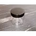 Баночка для слаймов прозрачная 150 мл с черной крышкой фото