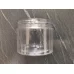Баночка для слаймов прозрачная 200 мл с черной крышкой с фото