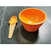 Миска для слаймов Мороженое оранжевая 200 мл с ложечкой 60 гр с фото