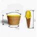 Миска для слаймов Мороженое желтая 200 мл с ложечкой 60 гр с фото