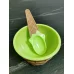 Миска для слаймов Мороженое зеленая 200 мл с ложечкой 60 гр с фото