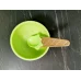 Миска для слаймов Мороженое зеленая 200 мл с ложечкой 60 гр с фото