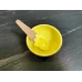 Миска для слаймов Мороженое желтая 200 мл с ложечкой 60 гр с фото